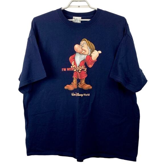 Walt Disney World “I’m With Dopey” Graphic T Shirt Vintage - Picture 1 of 6